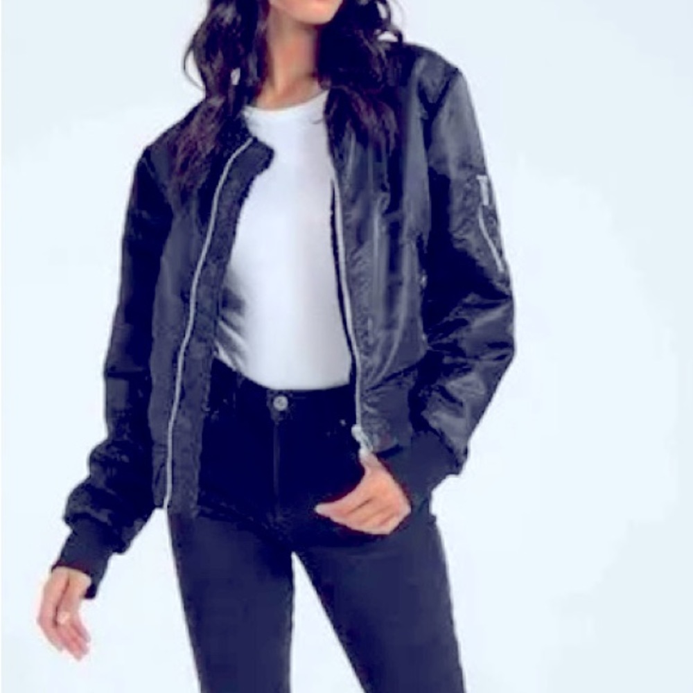 n:philanthropy giselle fur lined bomber biker jacket